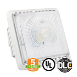 40W LED Canopy Light, Outdoor Gas Station Light, 5700K, UL-DLC - Green Solar LED