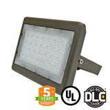 50W Outdoor LED Flood Light (UL/DLC) 5700K, 5 Year Warranty (Pack of 2) - Green Solar LED
