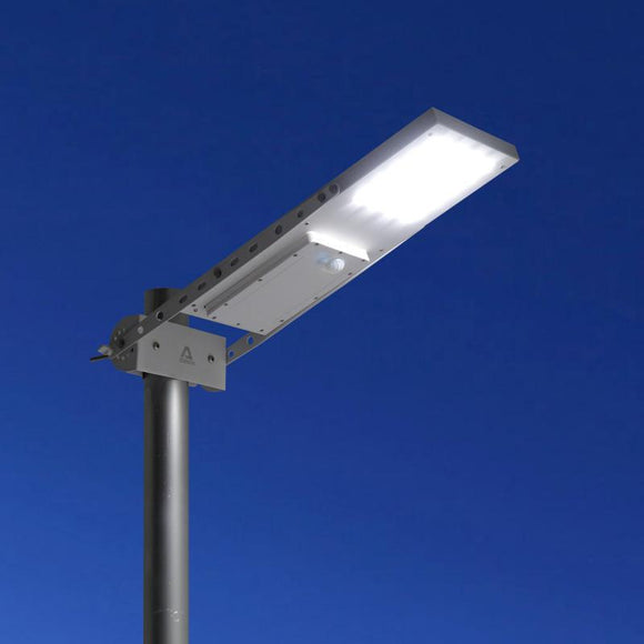 Commercial and Residential Solar LED Street Parking Lot Light, 1300 Lumen, 1 Year Warranty - Green Solar LED