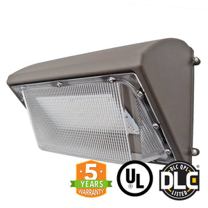 120W LED Wall Pack Light Semi Cut Forward Throw UL/DLC Qualified - Green Solar LED