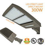 300W LED Street Outdoor Stadium Light With Shorting Cap, Direct Mount, 5 Year Warranty, DLC - Green Solar LED