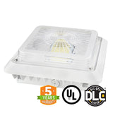 40W LED Canopy Light, Outdoor Gas Station Light, 5700K, UL-DLC - Green Solar LED