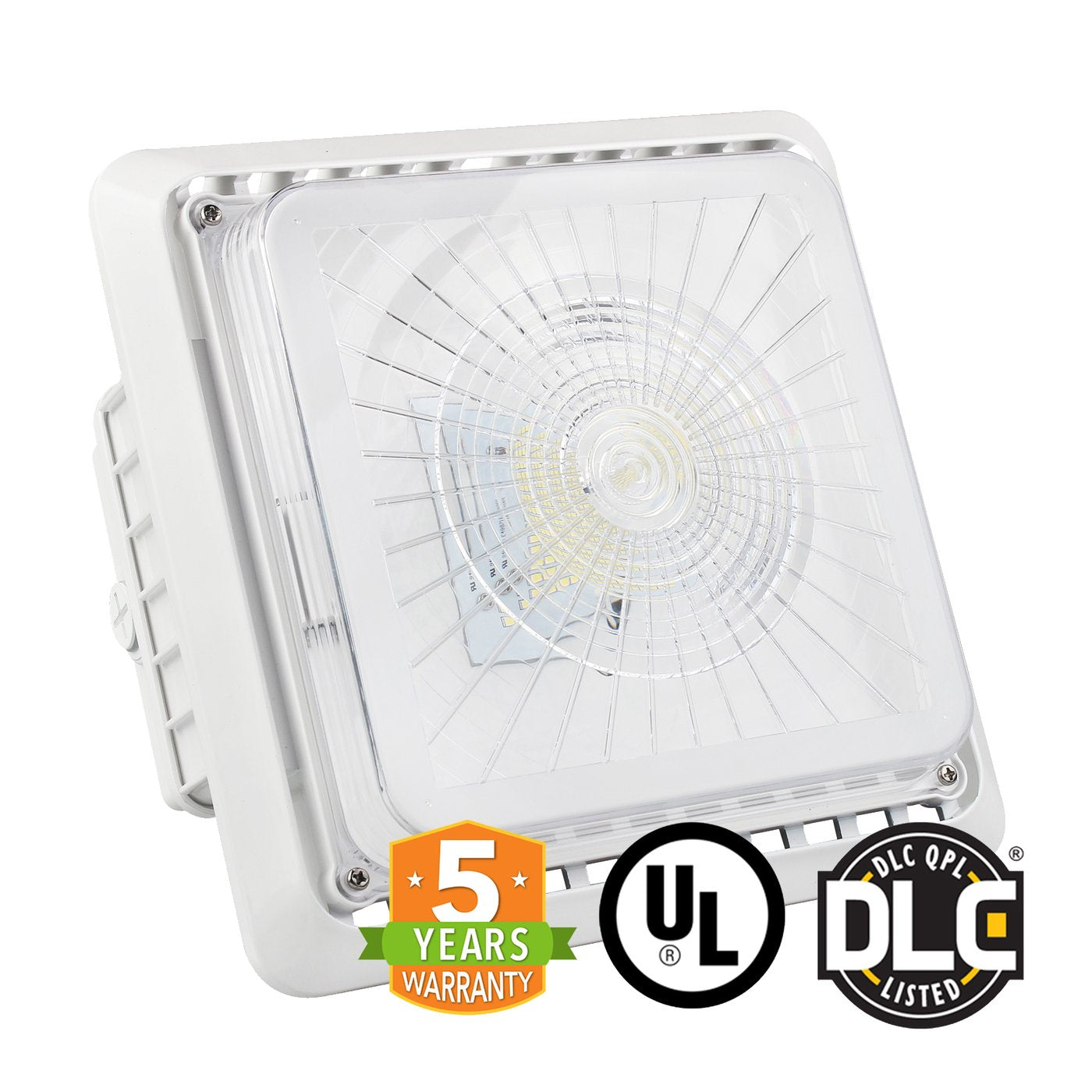 GREENLIGHTDEPOT 150W LED Canopy Light - 5700K Cool White Gas Station Lighting UL DLC Listed IP65 Waterproof