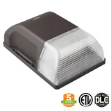20W Mini LED Wall Pack Outdoor Entrance Building Light with Photocell, DLC, 3 PACK - Green Solar LED