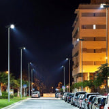Commercial and Municipal Solar Street Parking Lot Light Fixture, 12000 Lumen, 3 Year Warranty - Green Solar LED