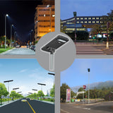 Commercial and Residential Solar LED Street Parking Lot Light, 6,000 Lumen, 3 Year Warranty - Green Solar LED
