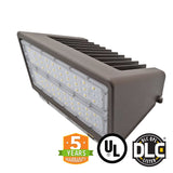 Full Cut Off 100W LED Wall Pack Light Bulb, 5000K Color, DLC - Green Solar LED